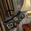 Balmain Blaze Small Leather Shoulder Bag In Multicoloured -
