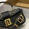 Balmain Blaze monogram-jacquard Leather Clutch Bag |