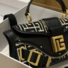 Balmain Blaze monogram-jacquard Leather Clutch Bag |