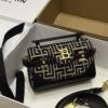 Balmain Women's B-Buzz 19 Leather Bag with Jacquard