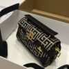 Balmain Women's B-Buzz 19 Leather Bag with Jacquard