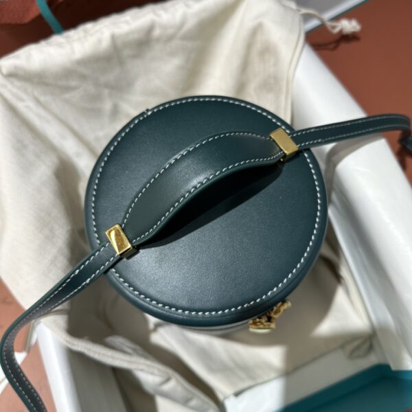 LORO PIANA Smooth Calfskin Extra Case Medium green