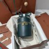 LORO PIANA Smooth Calfskin Extra Case Medium green