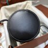 Loro Piana Extra Case Medium Saddle Leather Bucket Bag In Black