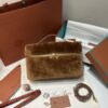 Loro Piana Extra Pocket 19 Cashfur Smooth Bag In Carbon brown | ModeSens