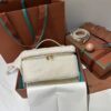 Loro Piana Ivory Cashmere-Blend Pouch Bag Cream Cloth