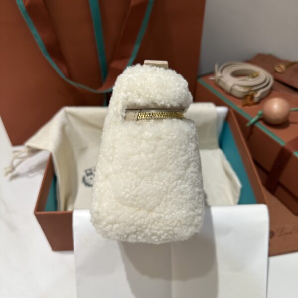 Loro Piana Ivory Cashmere-Blend Pouch Bag Cream Cloth
