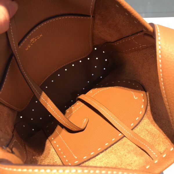 Delvaux Pin Mini Bucket Bag BROWN 96313386 | eBay