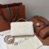 Loro Piana Ivory Cashmere-Blend Pouch Bag Cream Cloth