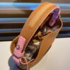 Delvaux Pin Mini Bucket Leather Handbag Brown ref.1748135