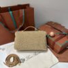 LORO PIANA CashFur Calfskin L19 Extra Pocket Pouch bag gray Ancient Paper 1428161