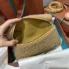 LORO PIANA CashFur Calfskin L19 Extra Pocket Pouch bag gray Ancient Paper 1428161