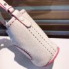 Delvaux White Taurillon Soft Pin Mini Bucket Shoulder Bag