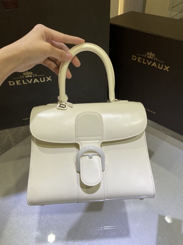 Brillant leather handbag Delvaux White in Leather - 53917390