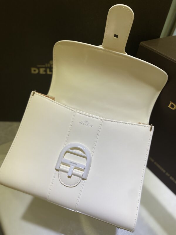 Brillant leather handbag Delvaux White in Leather - 53917390