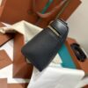 Leather Small Tote Bags, L19 Bags, Minimal Design Handbag,bag blue navy. Leather