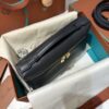 Leather Small Tote Bags, L19 Bags, Minimal Design Handbag,bag blue navy. Leather