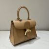 Brillant leather handbag Delvaux Brown in Leather