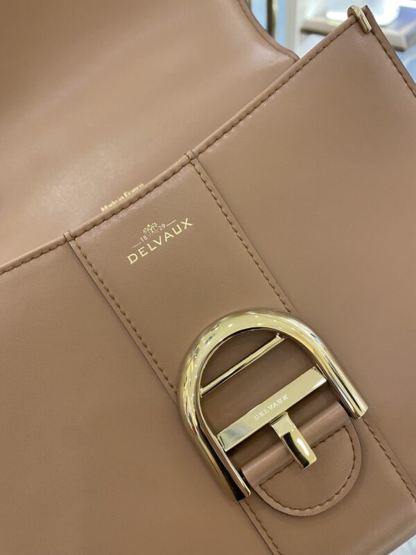 Brillant leather handbag Delvaux Brown in Leather