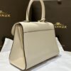 DELVAUX Box Calfskin MM Brillant Satchel Ivory beige1176373 |