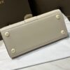 DELVAUX Box Calfskin MM Brillant Satchel Ivory beige1176373 |