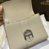 DELVAUX Box Calfskin MM Brillant Satchel Ivory beige1176373 |