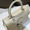 DELVAUX Box Calfskin MM Brillant Satchel Ivory beige1176373 |