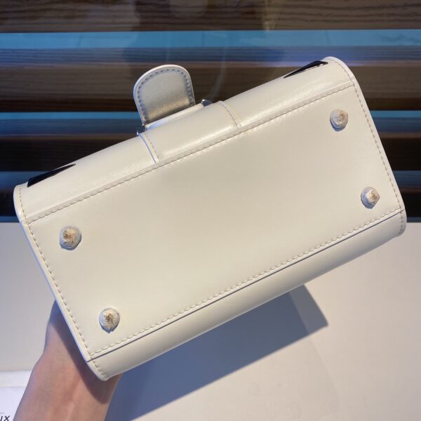 Delvaux fireworks series metallic patch brillant Mini white