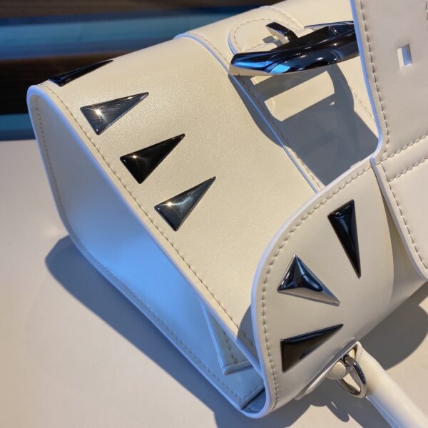 Delvaux fireworks series metallic patch brillant Mini white
