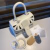Delvaux fireworks series metallic patch brillant Mini white
