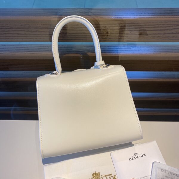 Delvaux fireworks series metallic patch brillant Mini white