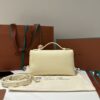 Extra pocket leather handbag Loro Piana Beige in Leather