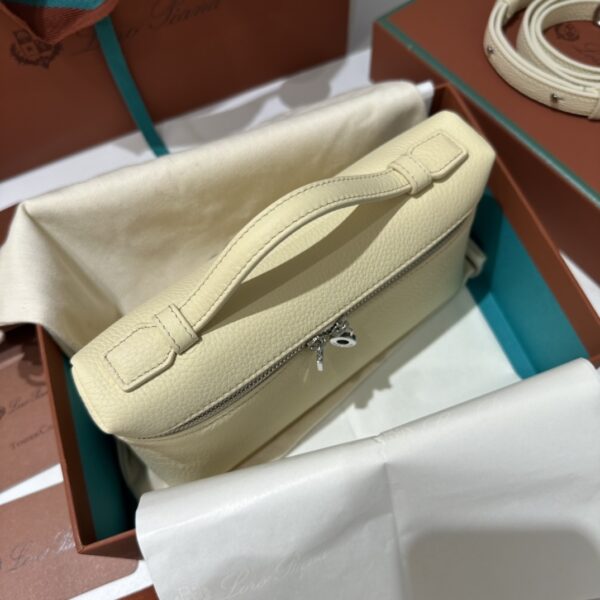 Extra pocket leather handbag Loro Piana Beige in Leather