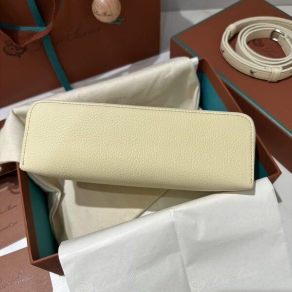 Extra pocket leather handbag Loro Piana Beige in Leather