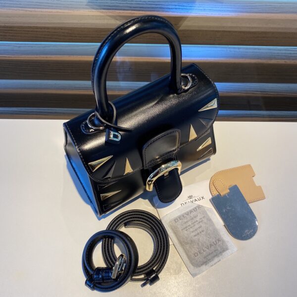 Delvaux Mini Brillant Fireworks Bag - Black Handle Bags,