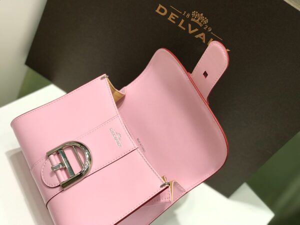 DELVAUX Grained Calfskin Mini Brillant Satchel Nakuru 785983 |