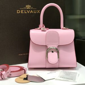 DELVAUX Grained Calfskin Mini Brillant Satchel Nakuru 785983 |