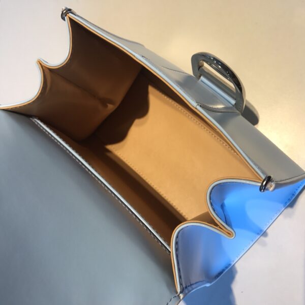 Delvaux Mini Brillant Leather Tote Bag | Blue -