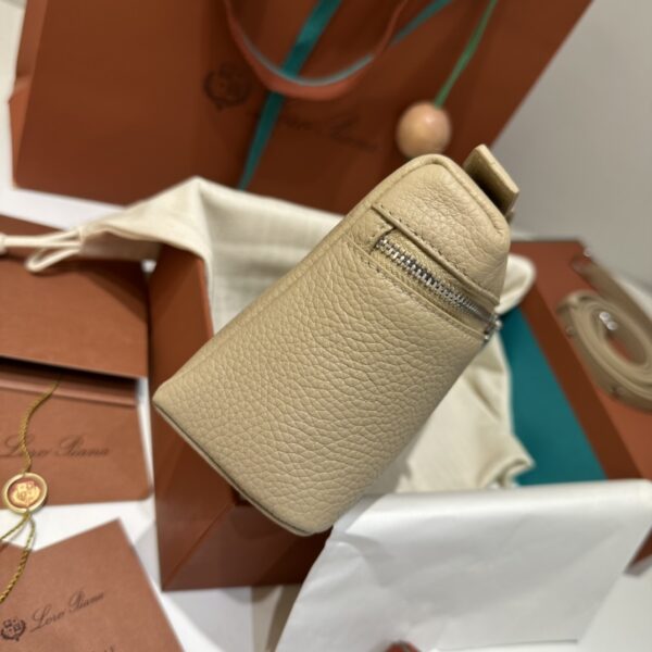 Delvaux brown  Leather Mini Brillant East/West Top Handle