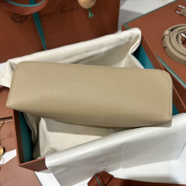 Delvaux brown  Leather Mini Brillant East/West Top Handle
