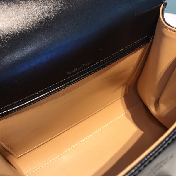 Delvaux Brillant Top Handle Bag Leather Mini Black 777121