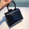 Delvaux Brillant Top Handle Bag Leather Mini Black 777121