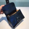 Delvaux Brillant Top Handle Bag Leather Mini Black 777121