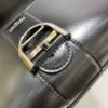 DELVAUX Grained Calfskin Mini Brillant Satchel Light black