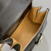 DELVAUX Grained Calfskin Mini Brillant Satchel Light black