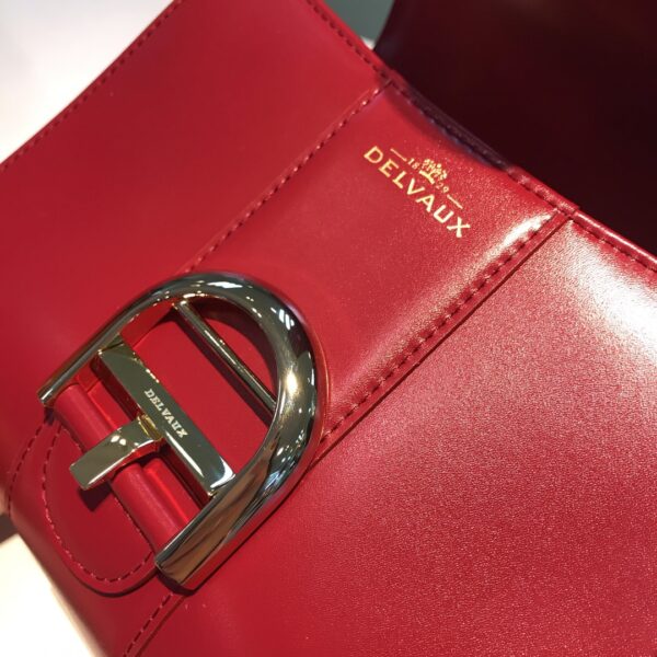 Brillant leather handbag Delvaux Red in Leather -