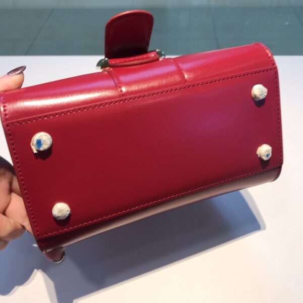 Brillant leather handbag Delvaux Red in Leather -