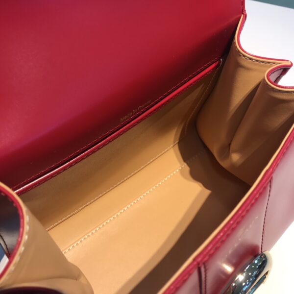 Brillant leather handbag Delvaux Red in Leather -