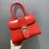 Delvaux Red Leather Briand Mini Box bag Delvaux |