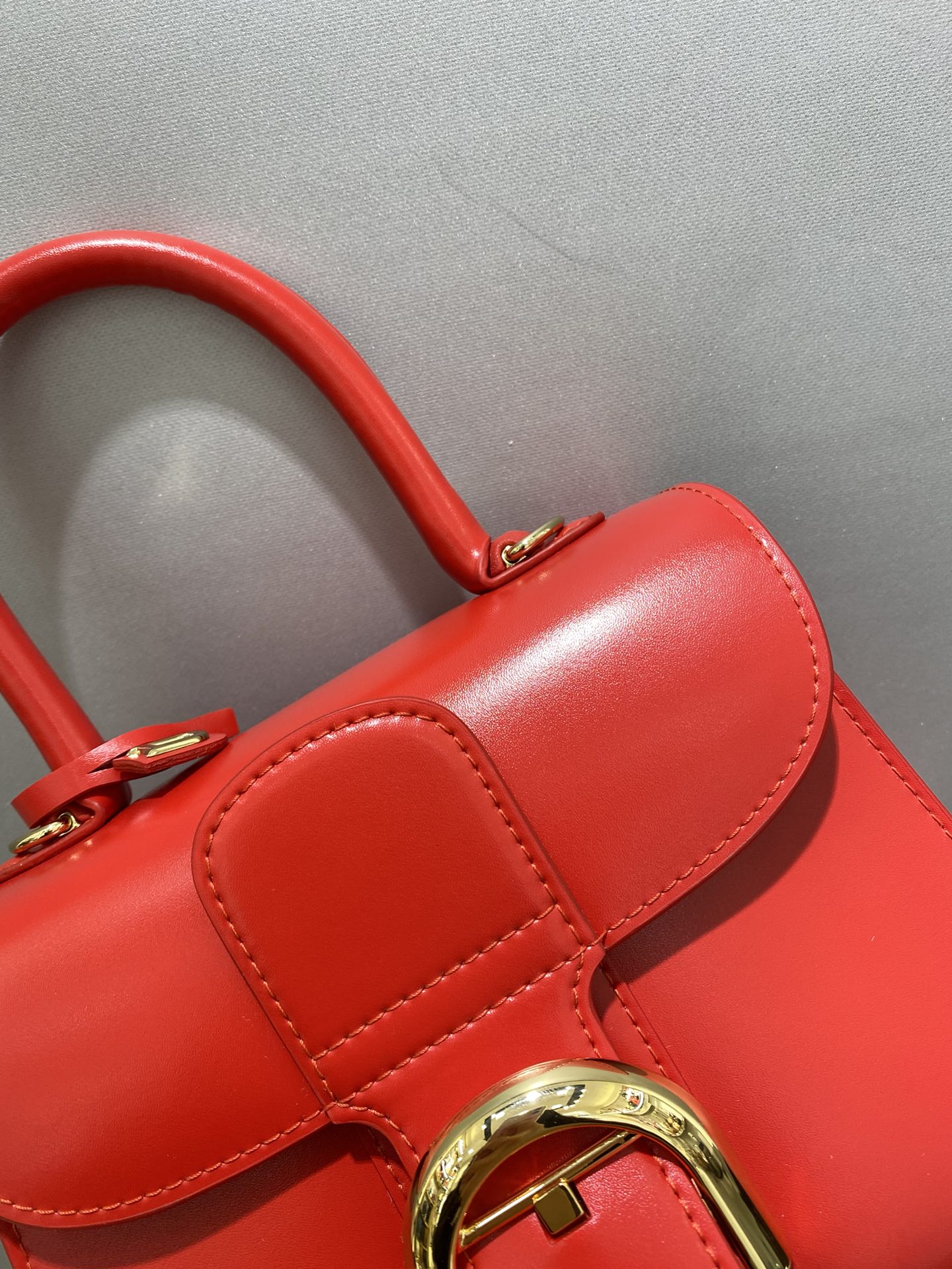 Delvaux Red Leather Briand Mini Box bag Delvaux |